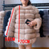 70CM 4in1 New Fast Shipping New Fashion Women Fashion Real Natural Fox Fur Long Coat Jacket for Winter Warm Over Coat